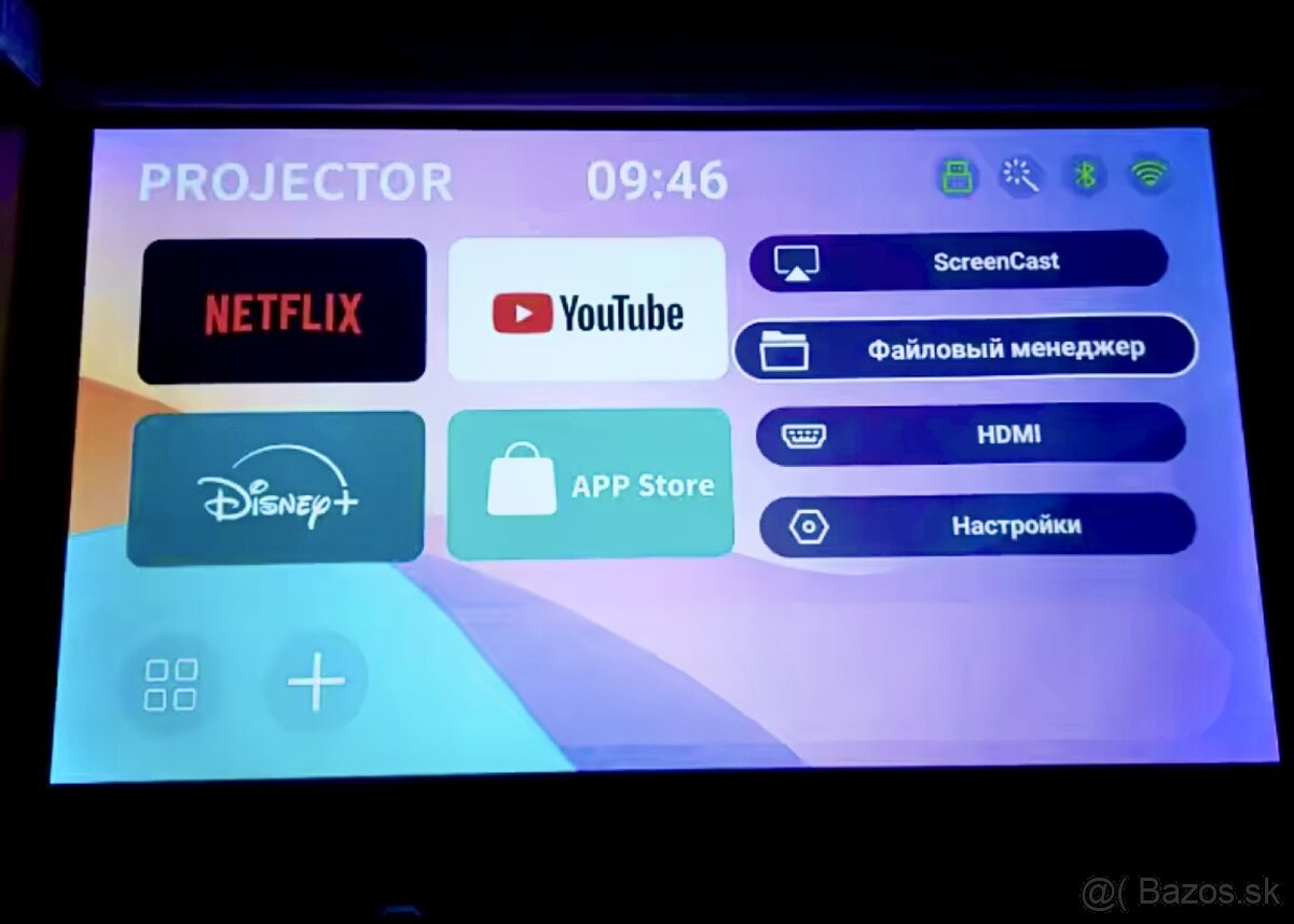 Projektor LED - Silný, Wifi, android, Bluetooth