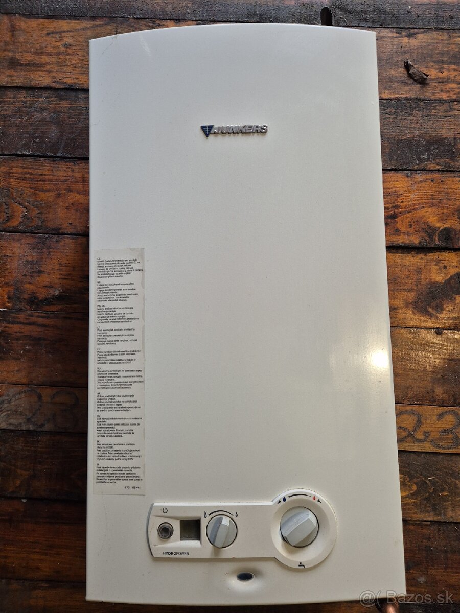 Plynový prietokový ohrievač Junkers