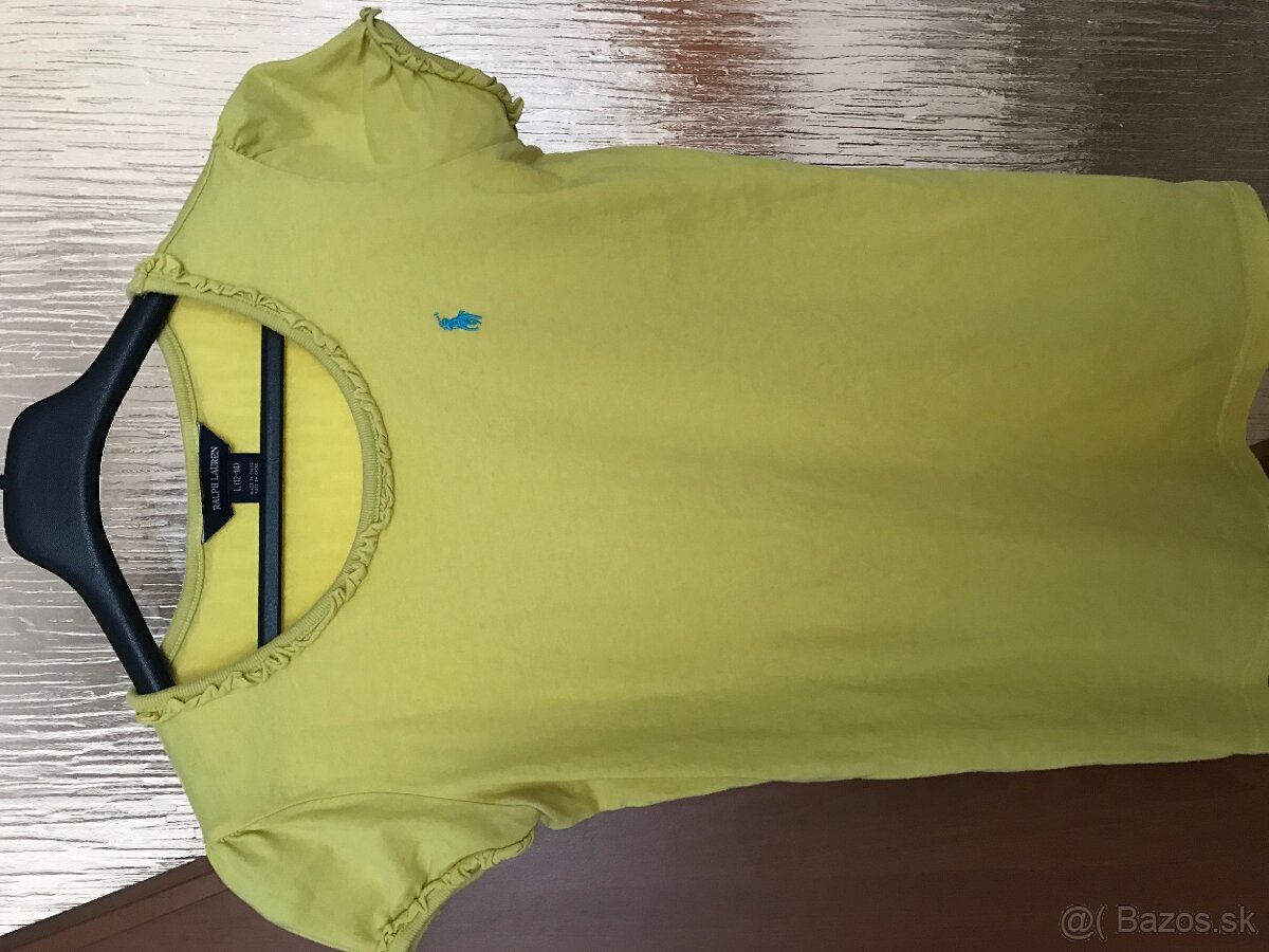 RALPH LAURENT originál citronove damske tricko S