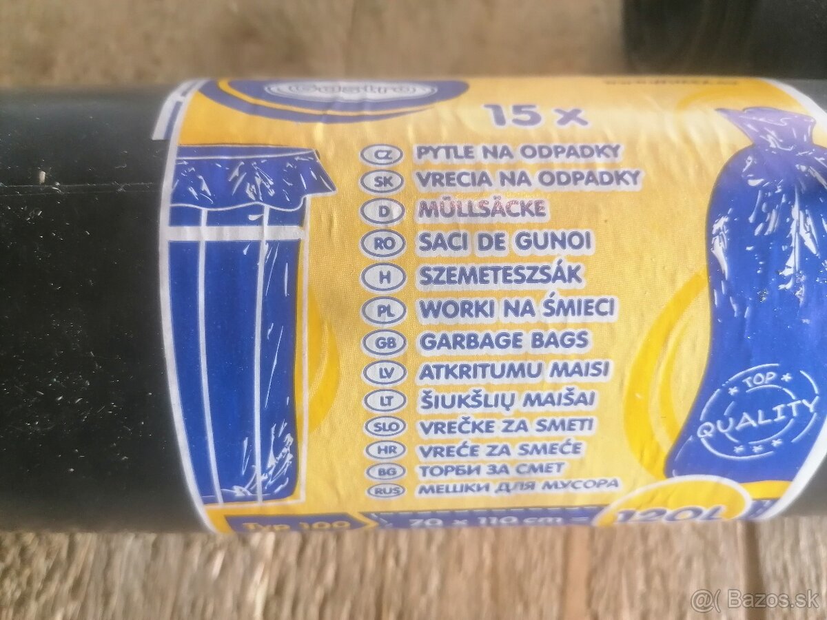 Predám 3 balenia 15 L. vrecká na odpadky....