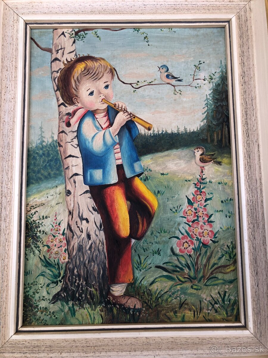 Predám 3 Obrazy s Detským motývom