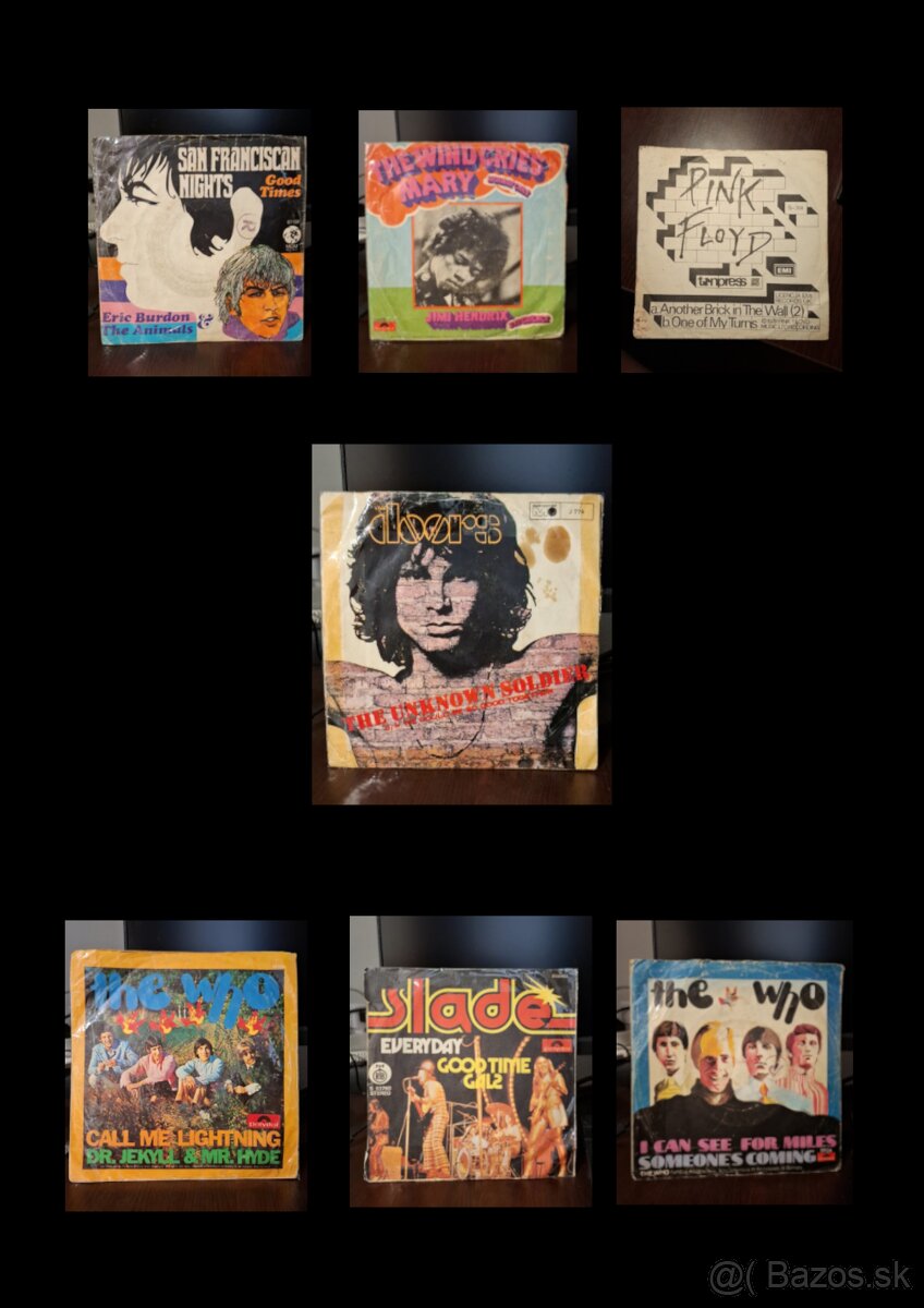 7 malé LP platne
