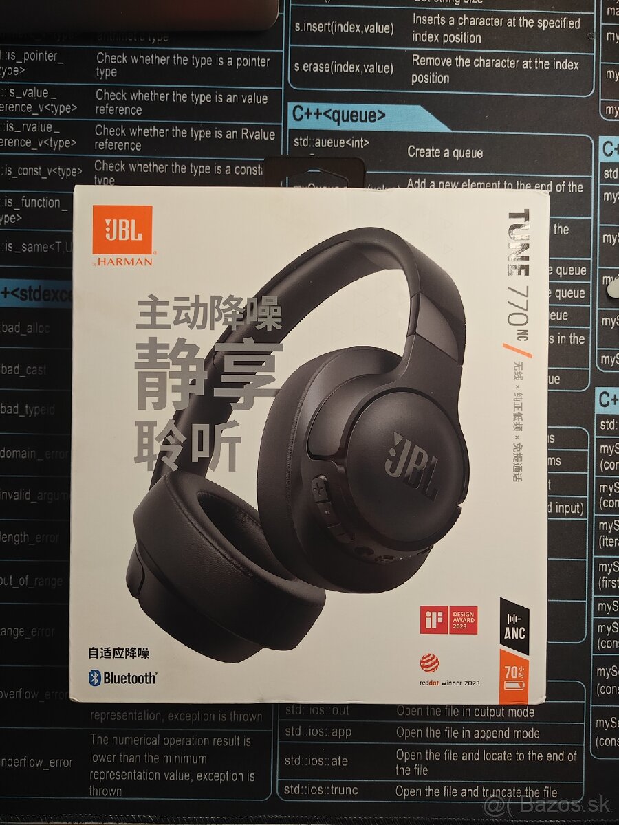 Predám nové JBL TUNE 770NC Bluetooth slúchadlá