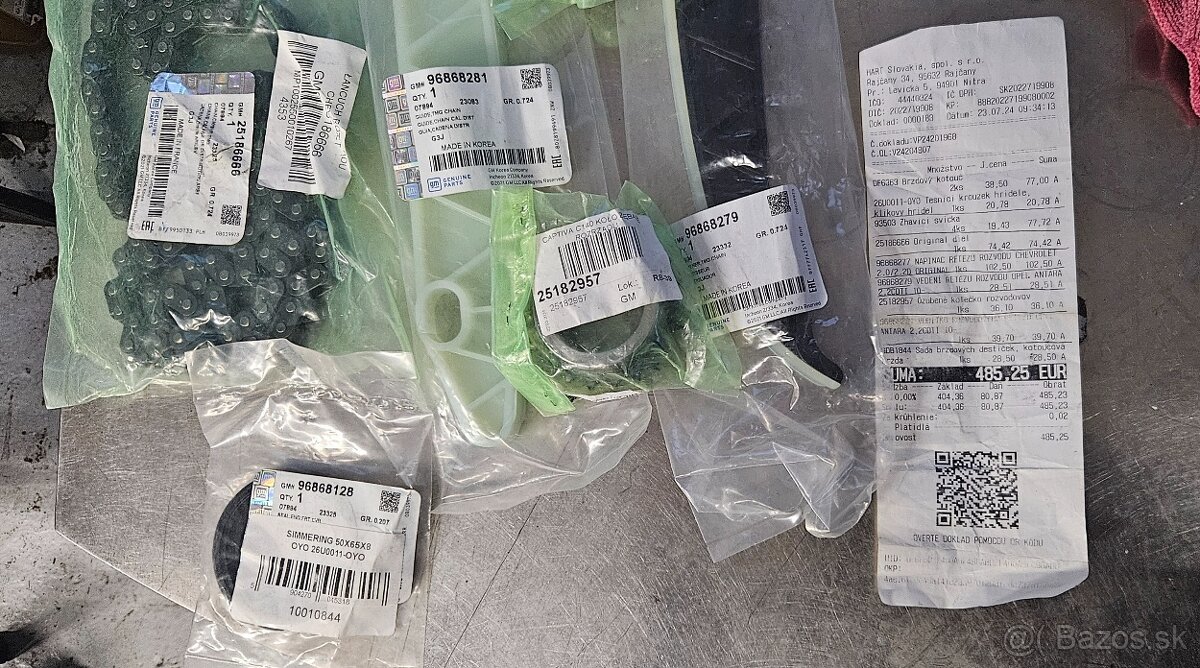 Rozvodova sada Chevrolet Opel