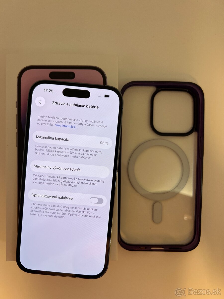 IPHONE 14 PRO DEEP PURPLE 128GB ZÁRUKA - VEĽMI DOBRÝ STAV