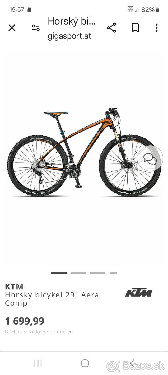 KTM bicykel zn.KTM.