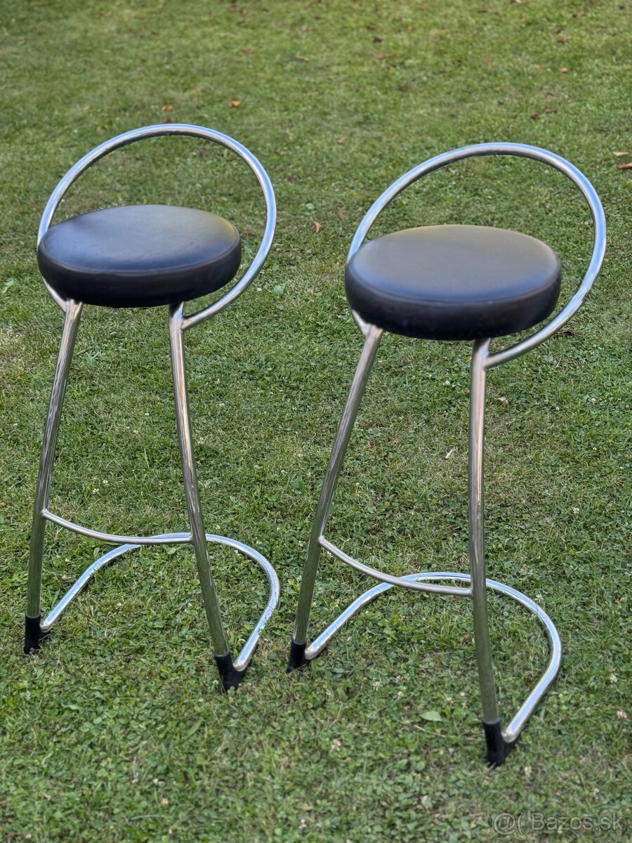Dizajnové barové stoličky – set 2 ks