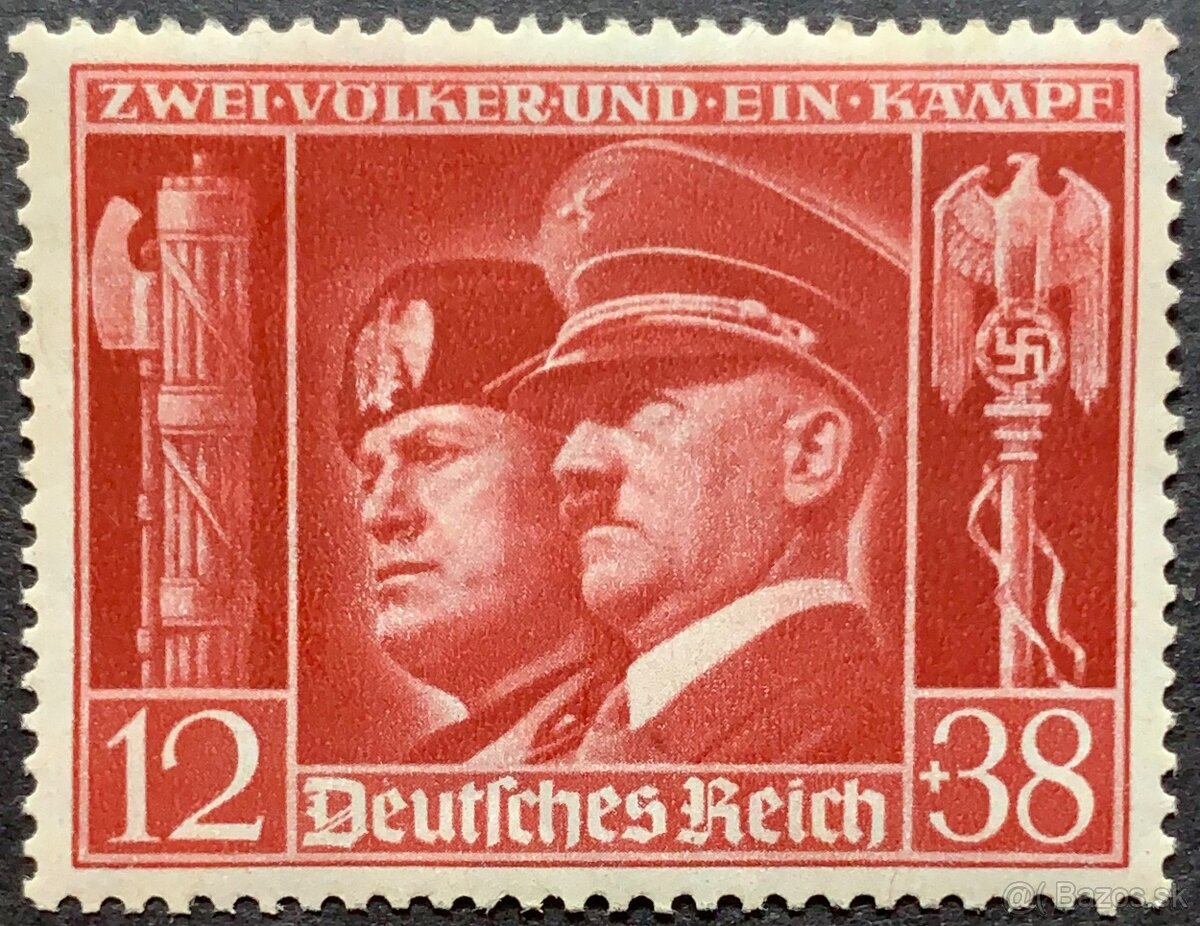 PZDR.34.💥Reich 1941 Hitler and Mussolini lep