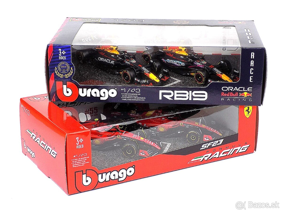 Dvojset F1 FERRARI a RED BULL 1:43 Bburago
