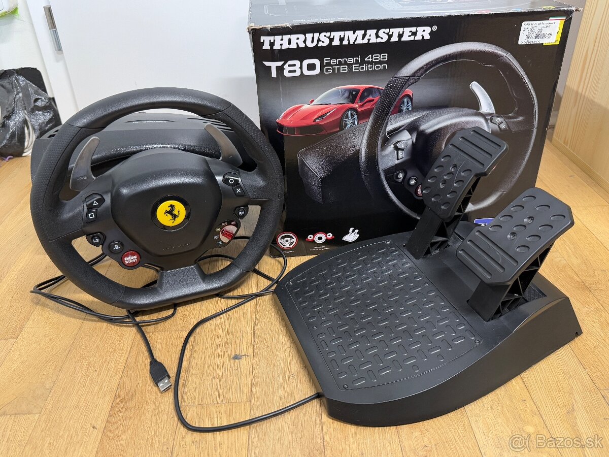Thrustmaster T80 ferrari - Pekný stav, pre Ps4,Ps5, Pc