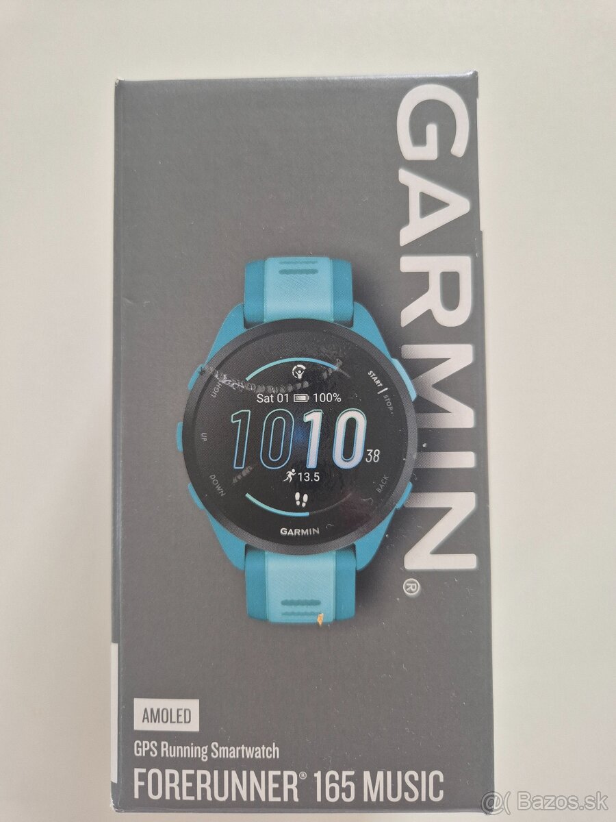 Garmin Forerunner 165 MUSIC Turquoise Aqua - amoled