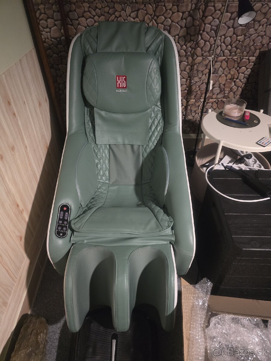 Hi5 York elektrické luxusné masážne kreslo zelené