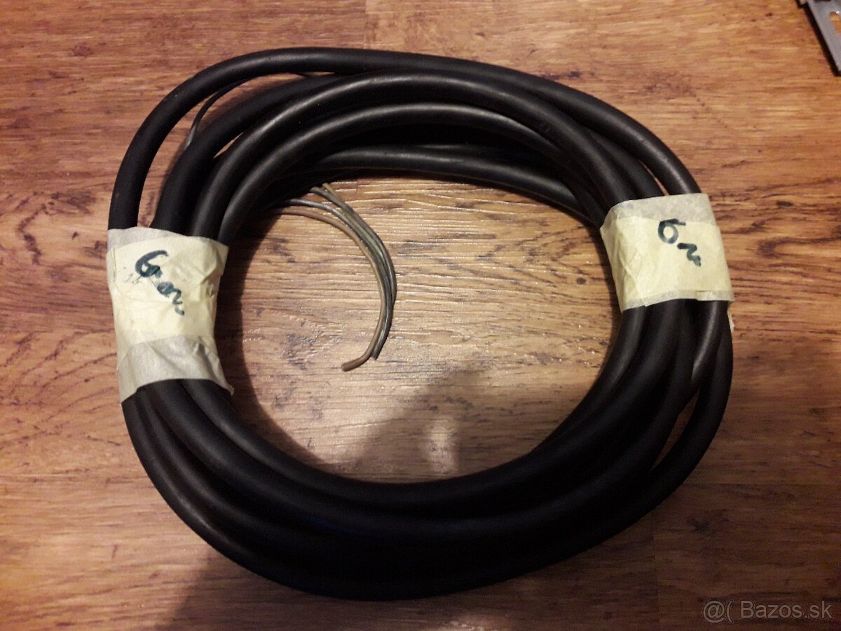 kábel na predlžovačku guma CGSG 5X1,5mm 6 metrov