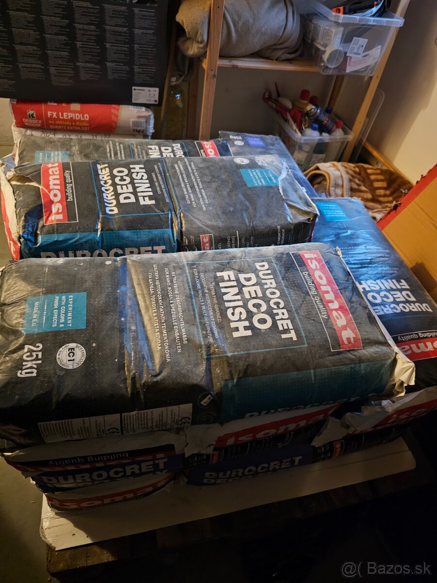 Predám 25kg mikrocement. DUROCTRET DECO