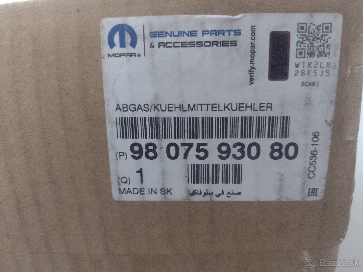 Predám Egr kompletné  9807593080
