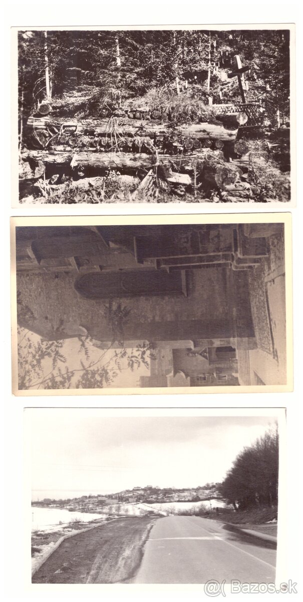 Pohľadnice čiernobiele krajina