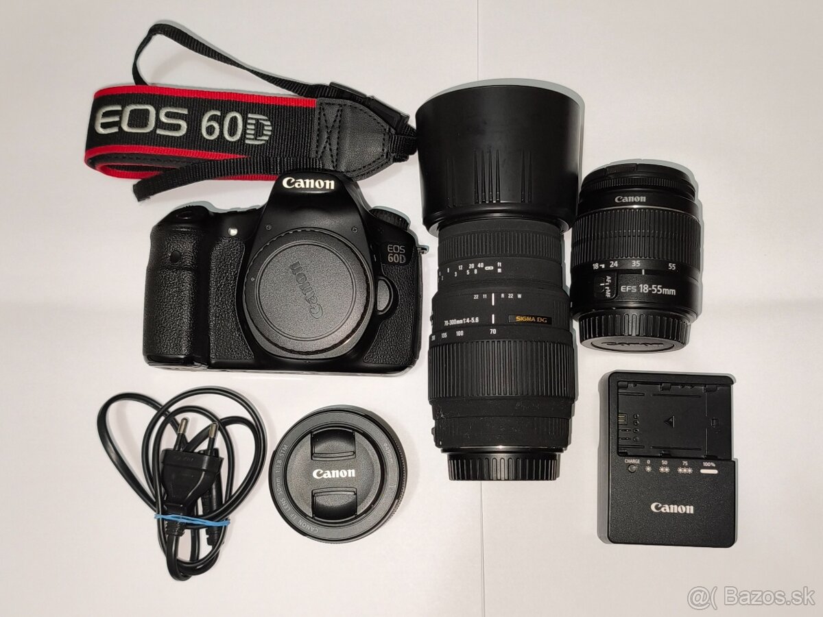 Canon 60D + 18-55 + 50 + 70-300