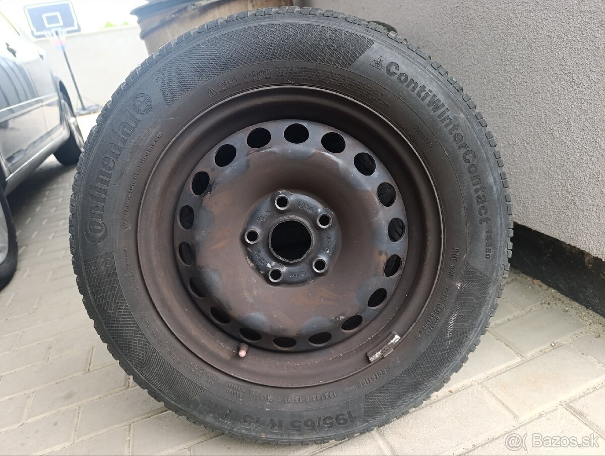 Plechove disky R15 (+ pneu zimné 195/65 r15)