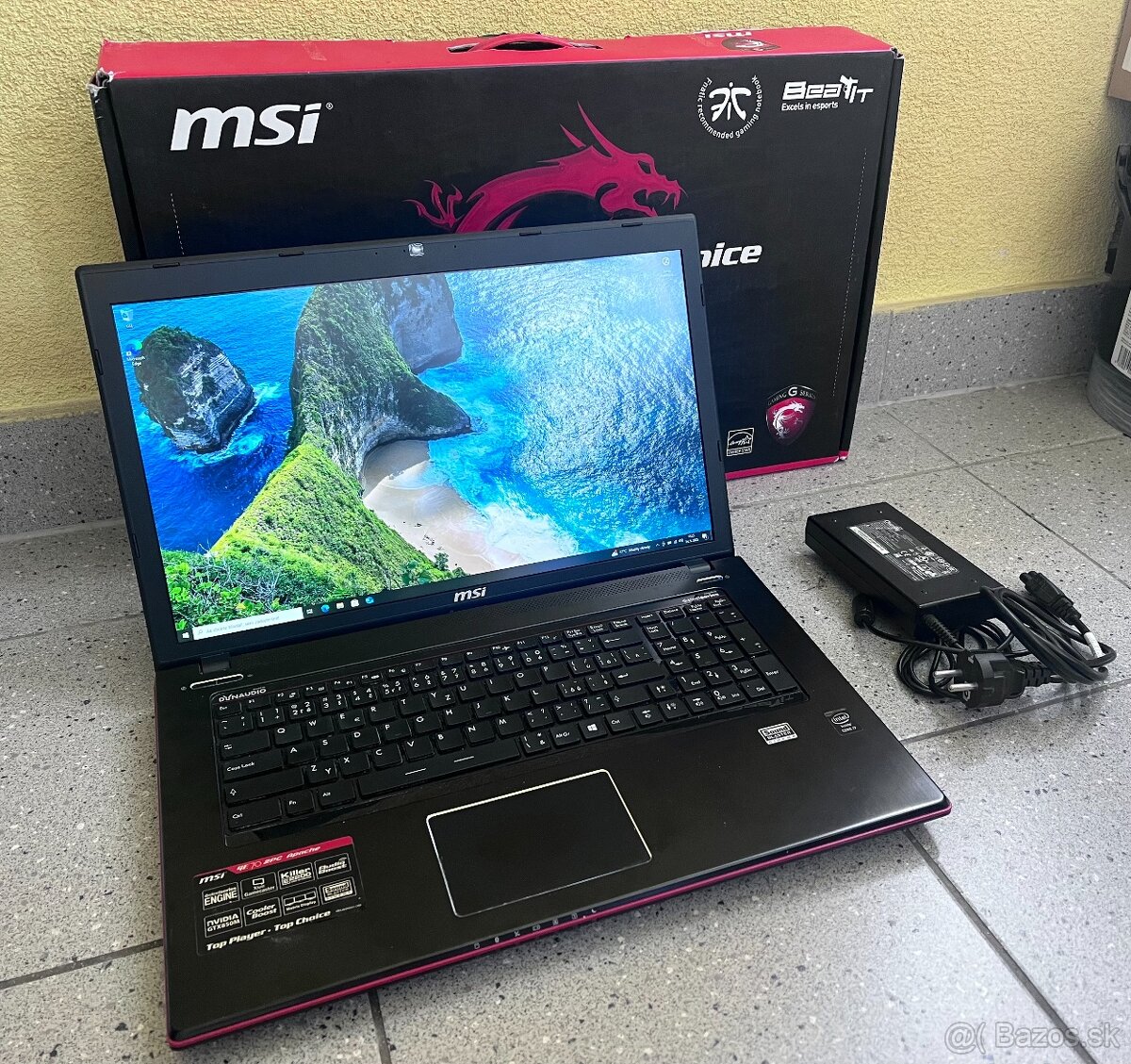 MSI herný ntbk / i7-4710HQ / 8GB RAM / 128GB + 1TB / 17.3"