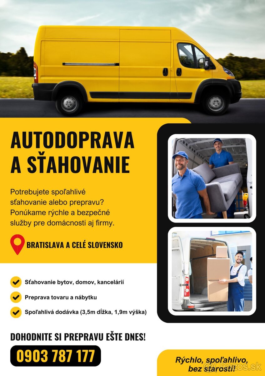 Autodoprava, sťahovanie, vypratávanie ....