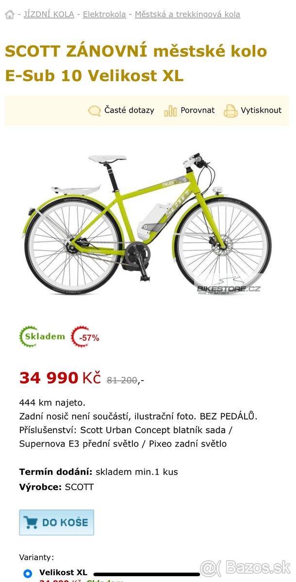 Elektro bicykel