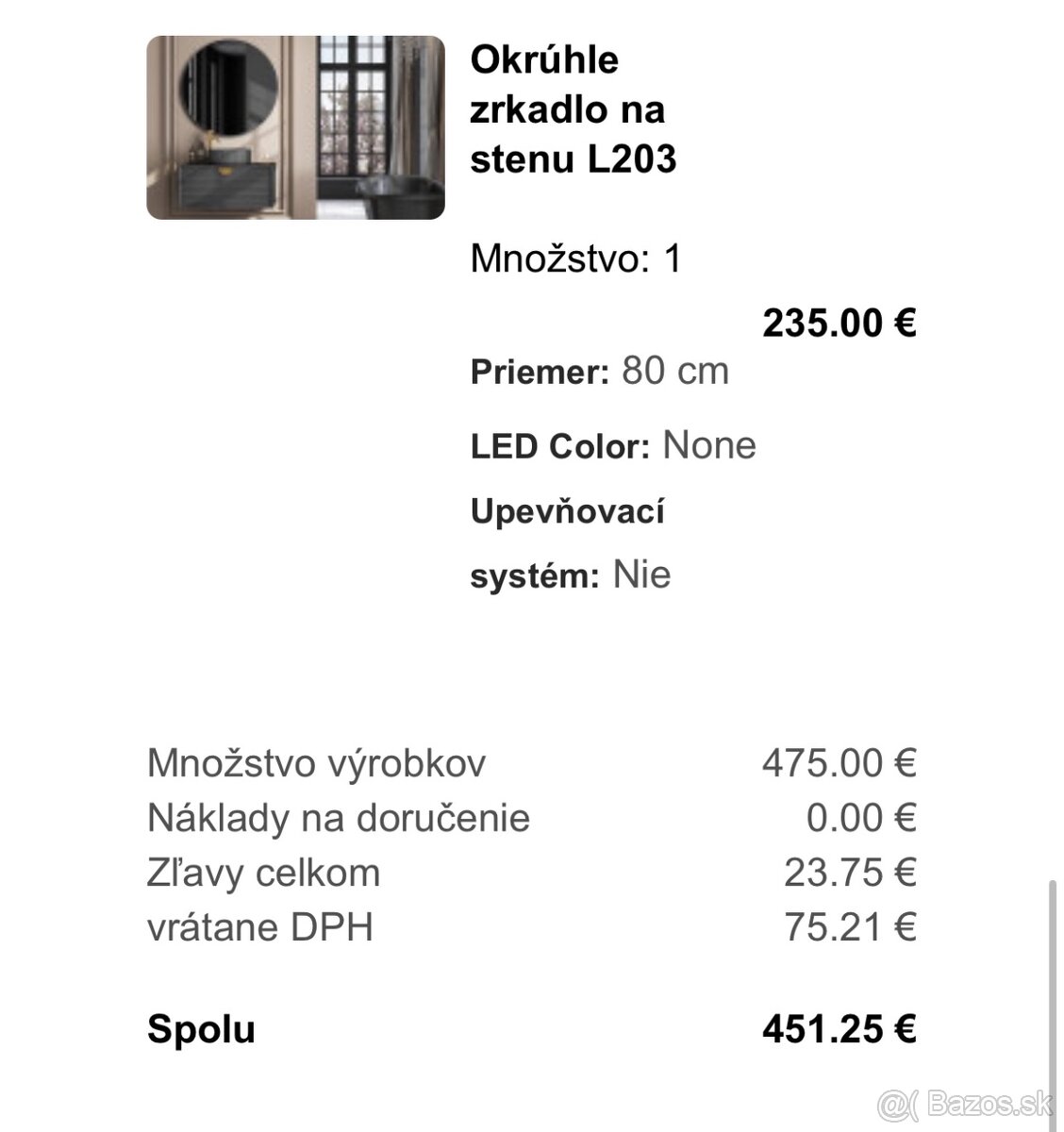 Zrkadlo Artforma