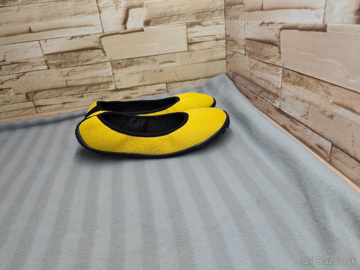 Beda 37 - dámske barefoot žlté baleríny