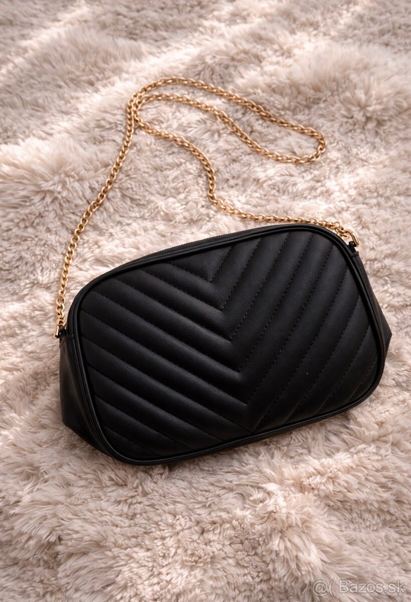 Nová čierna crossbody kabelka