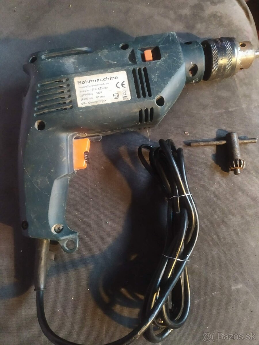 Elektrická priklepova vŕtačka 500 w