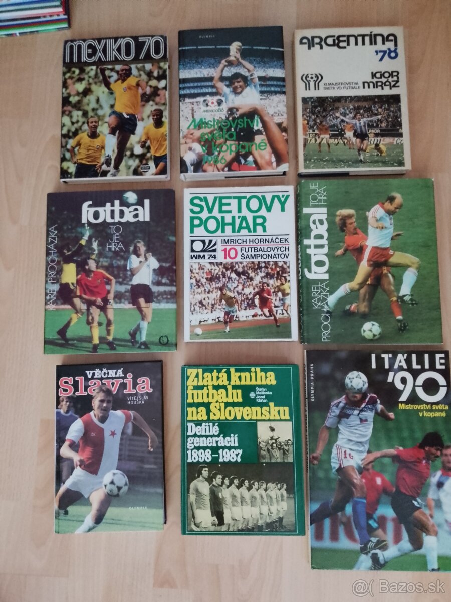 Predám knihy o futbale