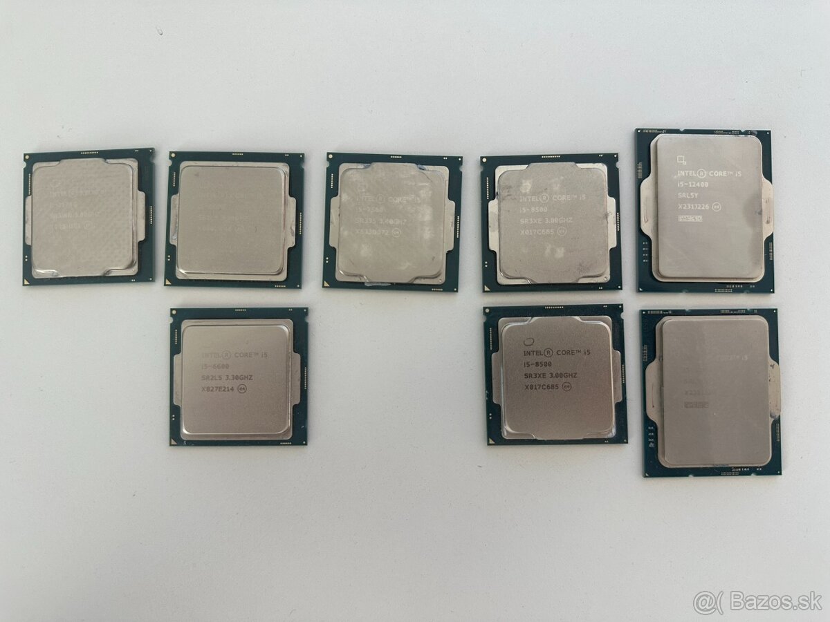 Predám rôzne CPU (i5-6600, i5-7500, i5-8500, i5-12400)