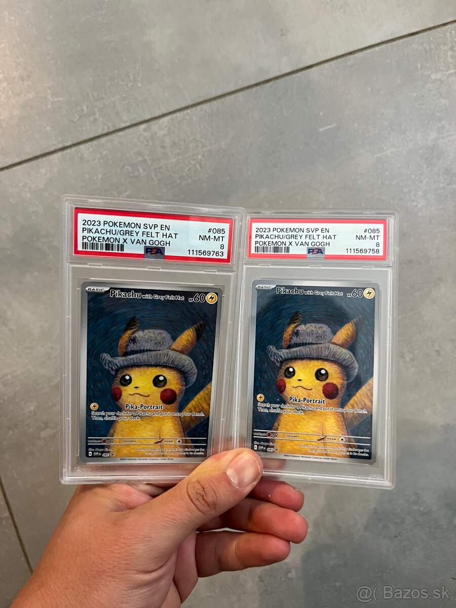 Pikachu van gogh psa 8 graded pokemon