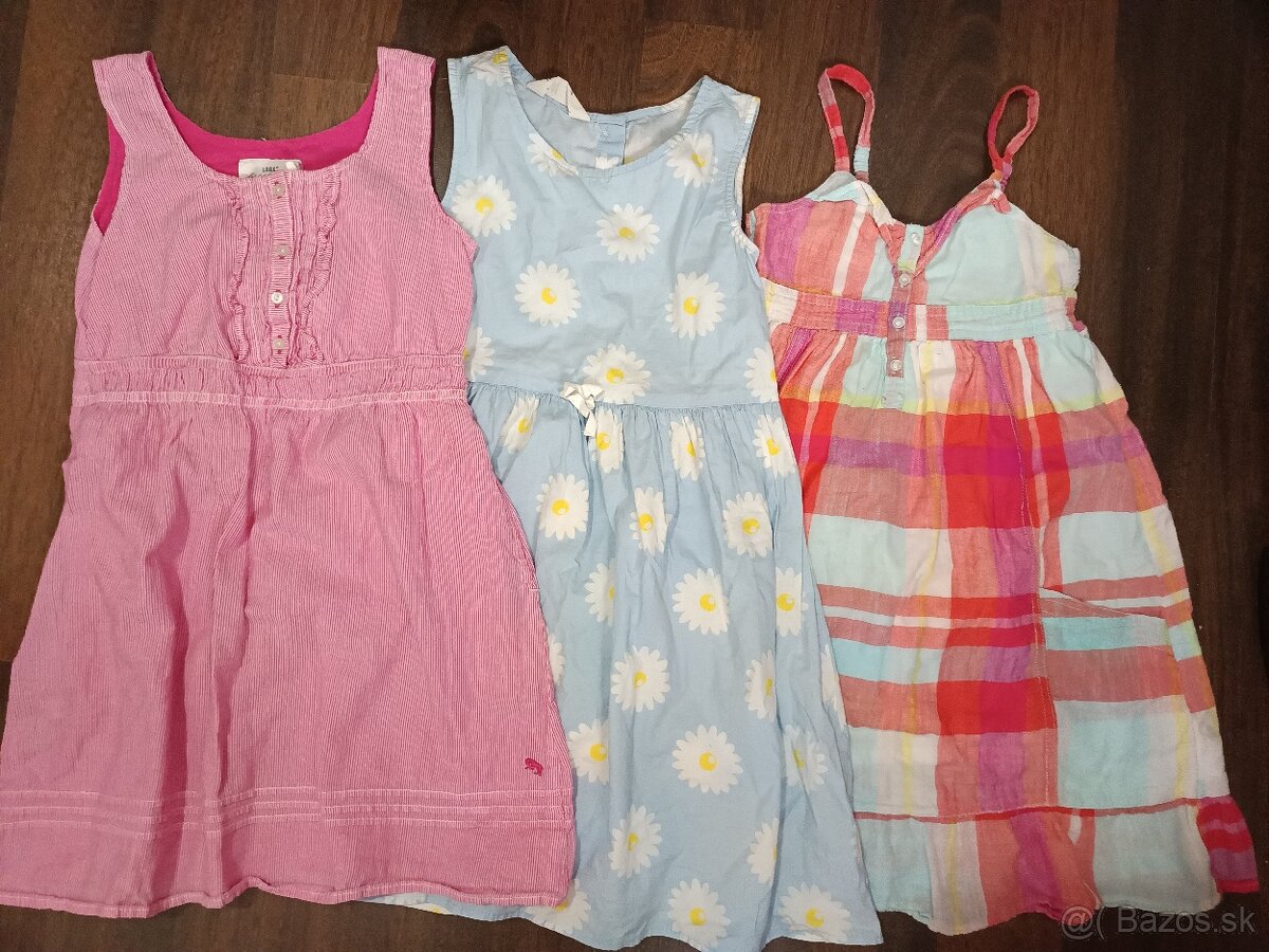 3x letne saty H&M v.128