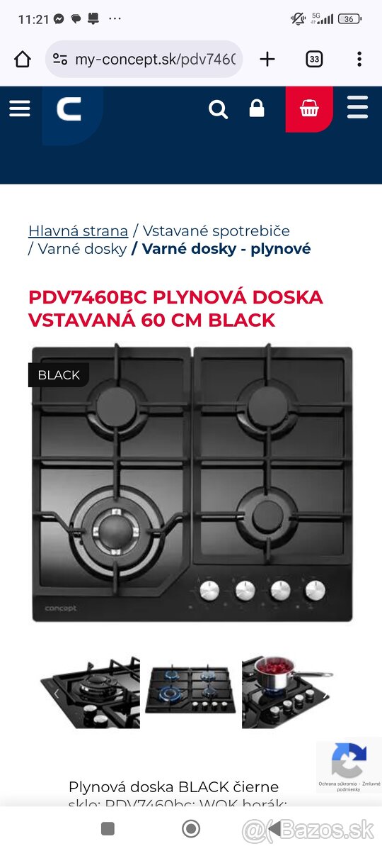 Nová plynová doska Concept