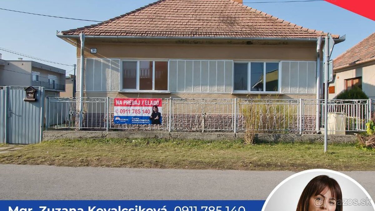 PREDAJ: 3IZBOVÝ RODINNÝ DOM, BLAŽOV - OKR. DUNAJSKÁ STREDA