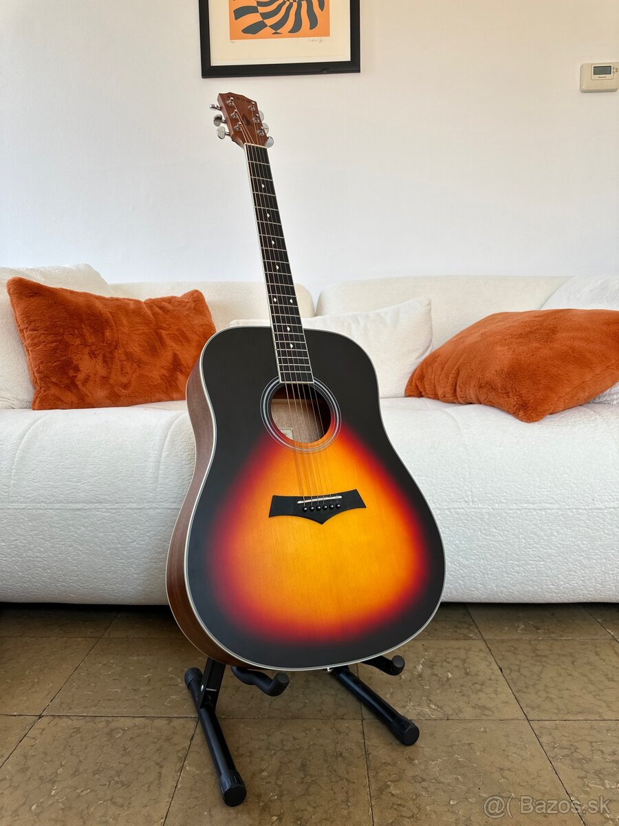 Arror Akustická gitara s puzdrom a stojanom
