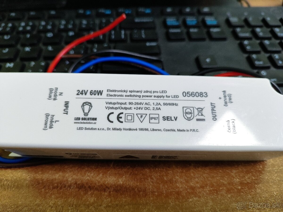 Zdroj na LED pásy  24V 60W
