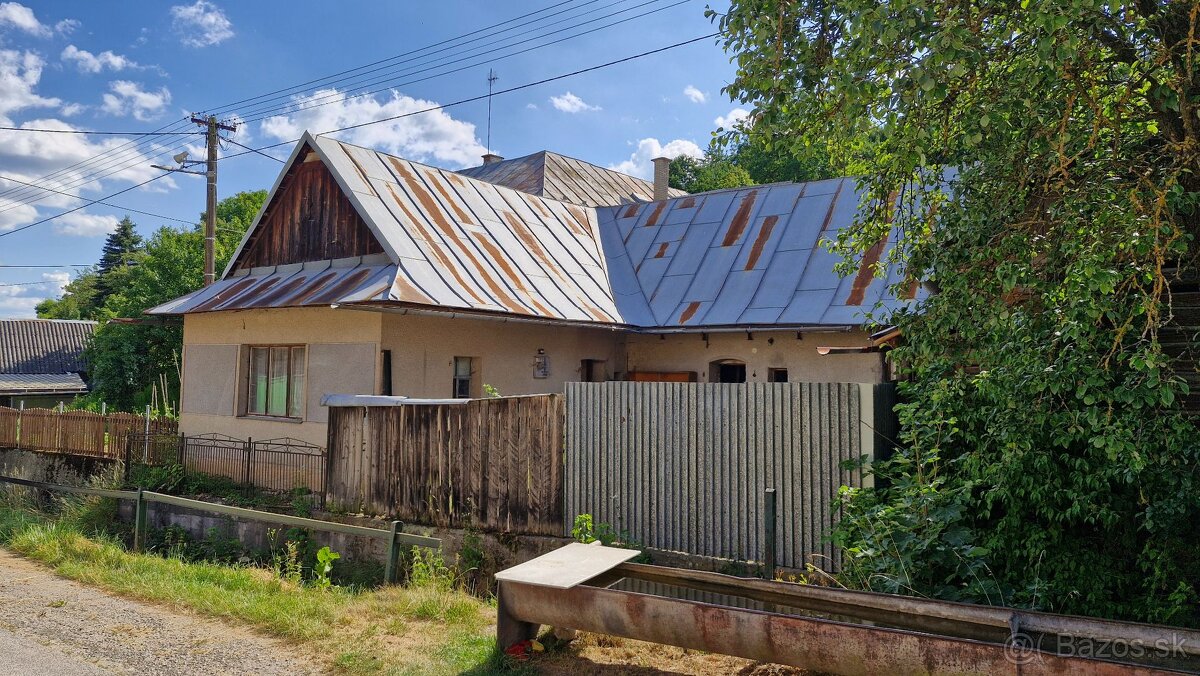 PREDAJ, starý rodinný dom vhodný na prestavbu, Ponická Lehôt