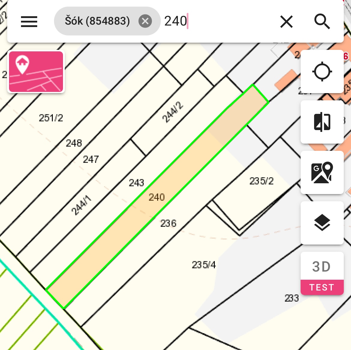 Pozemok v obci Selice 1500m2