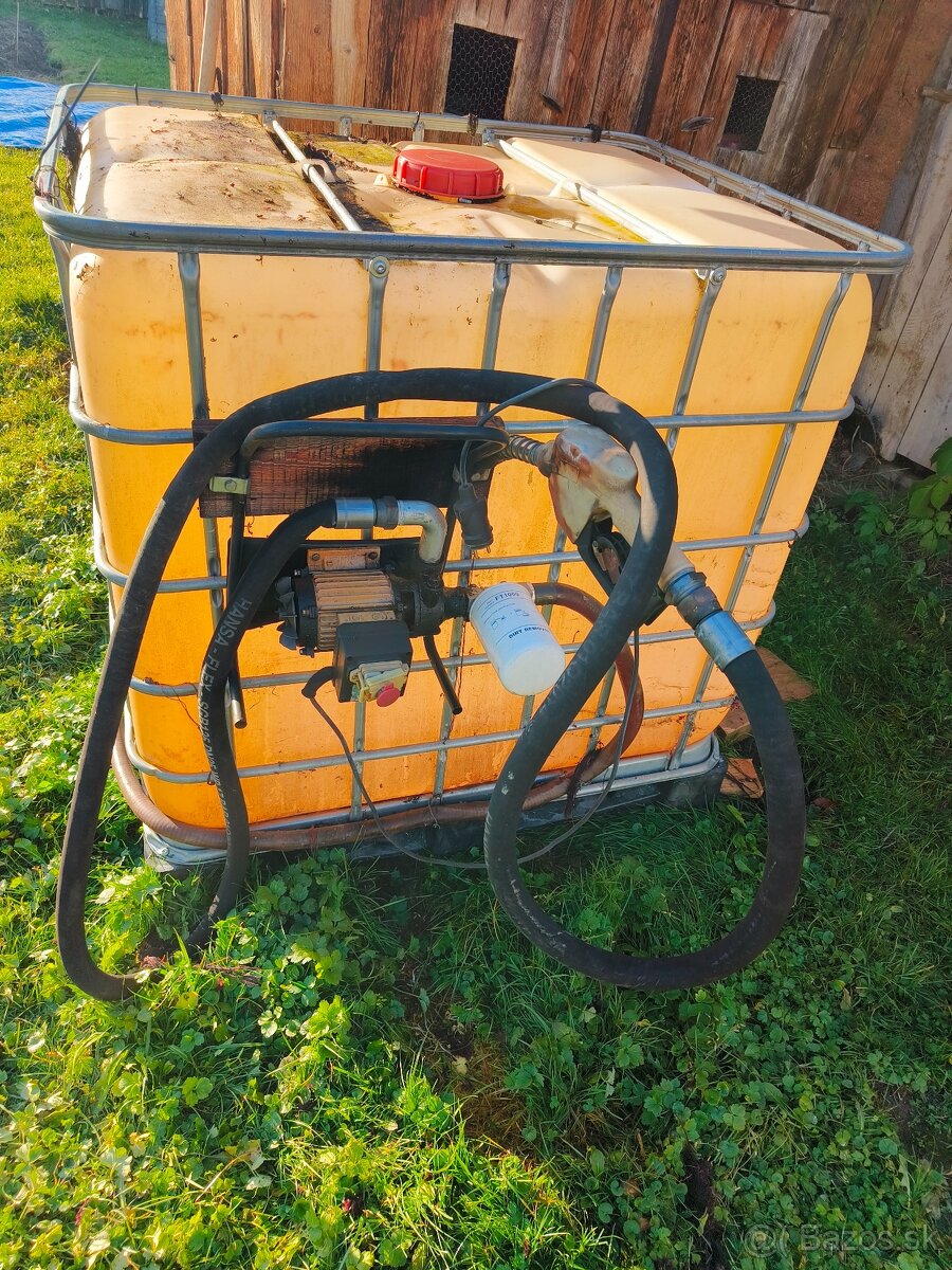 Ibc kontajner s čerpadlom na phm