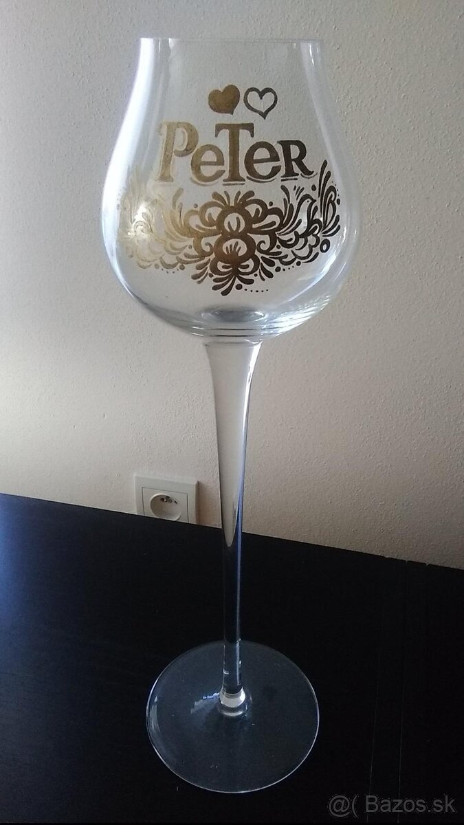 Svadobný pohár Peter ma dlhej stopke