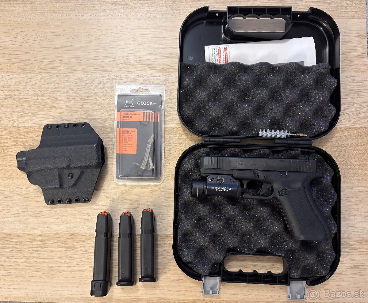 Glock 17 gen5 MOS (9mm) s príslušenstvom