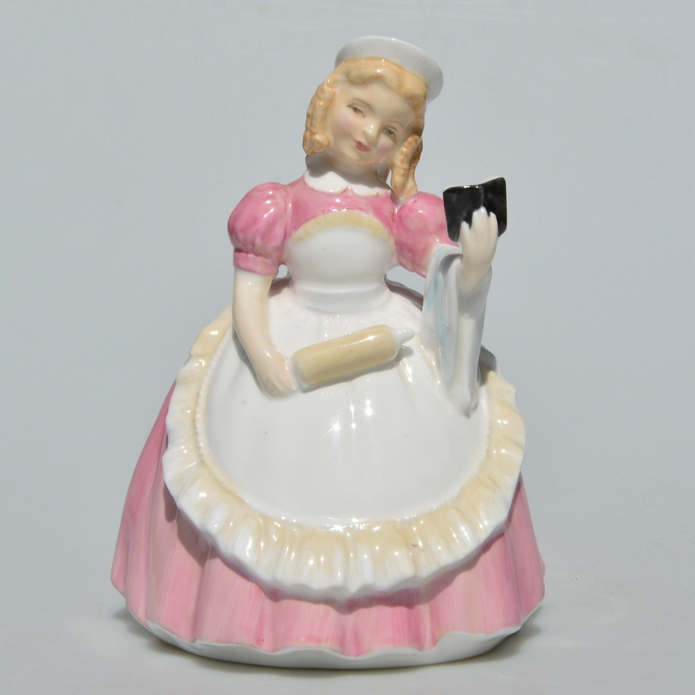 Royal Doulton - Starožitná soška Dievčatko pečie koláč