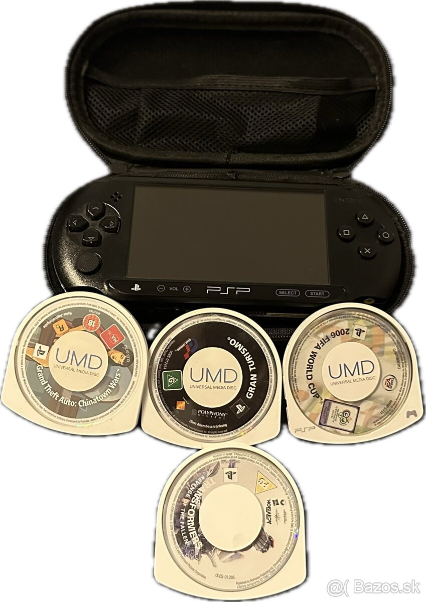 PSP + 4 hry