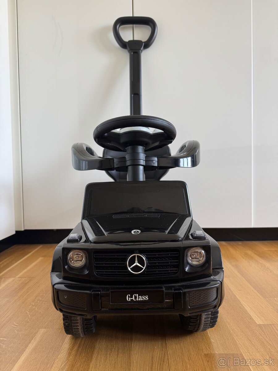 Detské autíčko Mercedes G-Class s rukoväťou na tlačenie