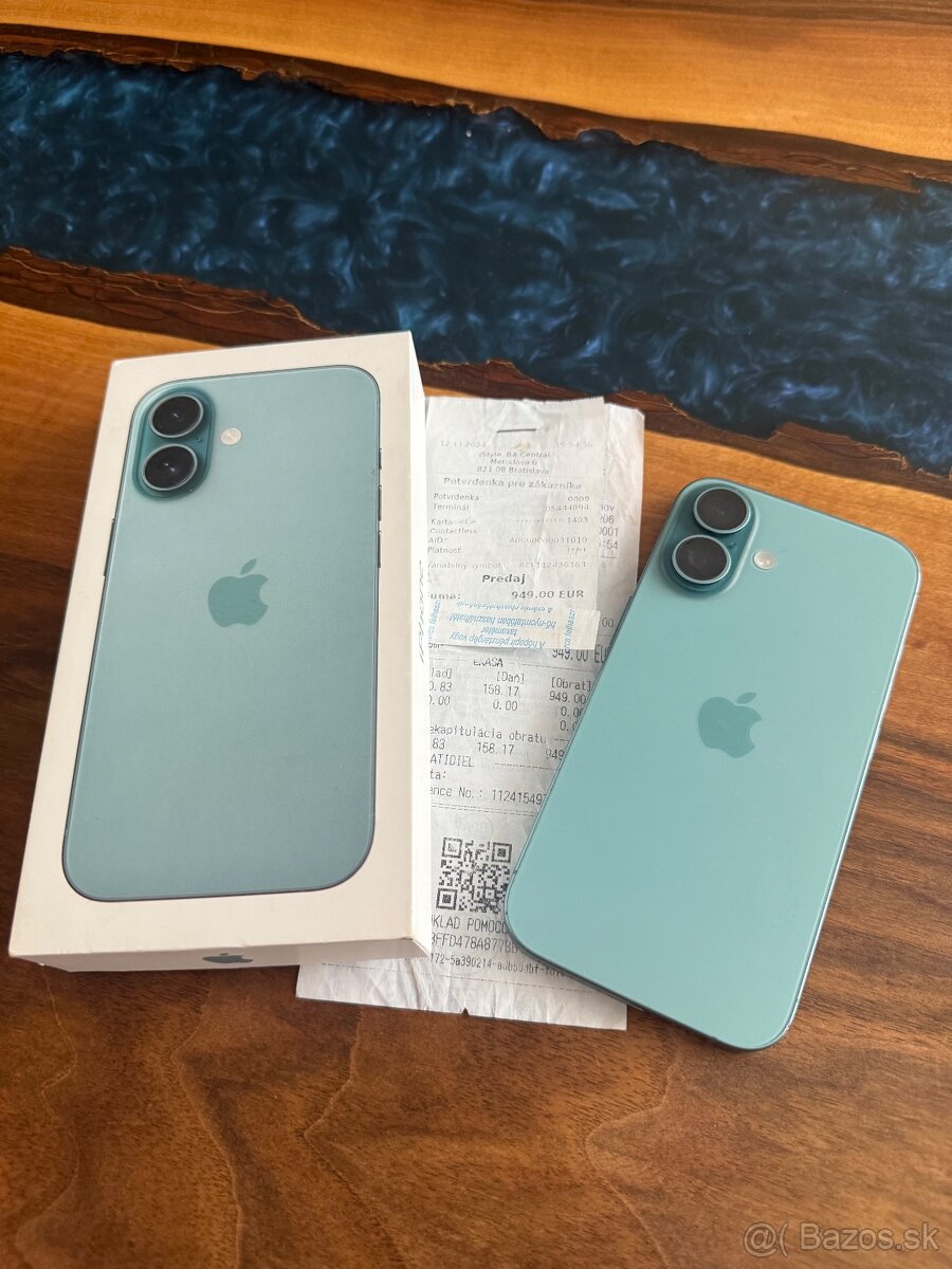 iPhone 16 128gb Teal záruka iStyle