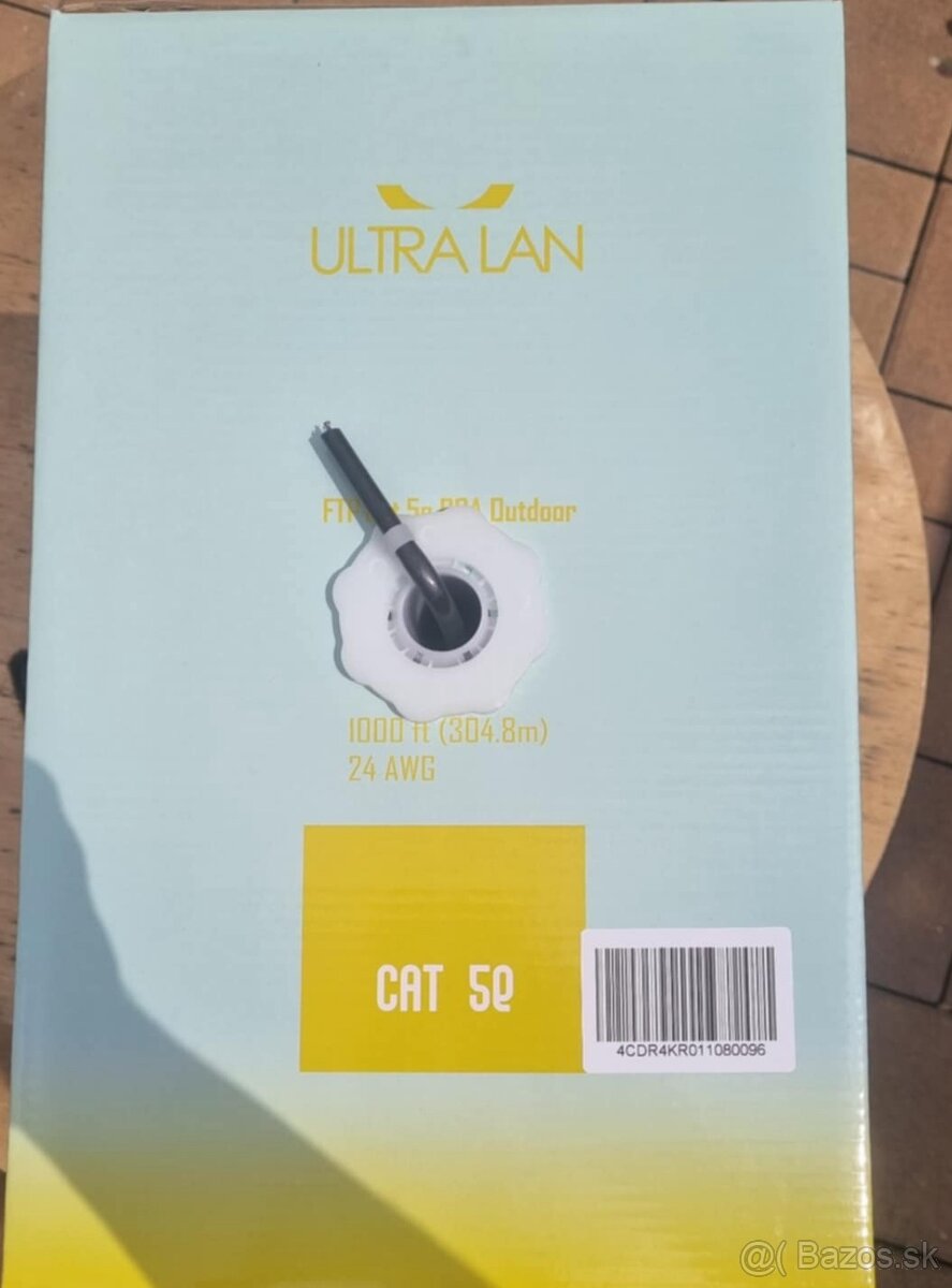 Predám sieťový kábel ULTRA LAN FTP Cat.5e OUTDOOR