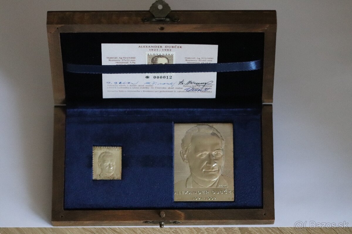 Strieborná sada Dubček 1993 - nízke číslo