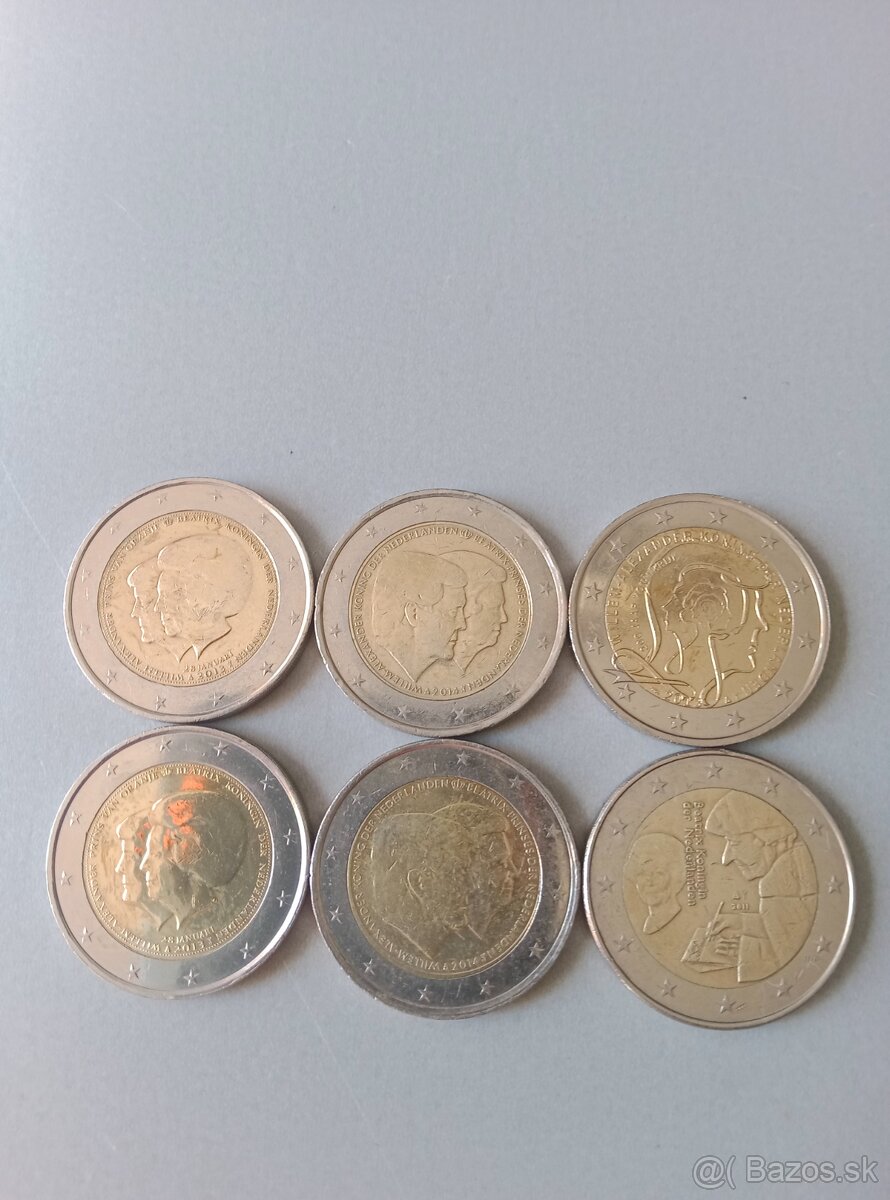 Pamätné mince Holandsko