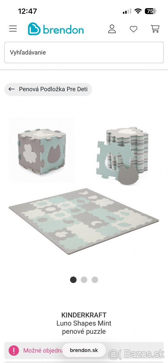 Predám detskú podložku/penové puzzle